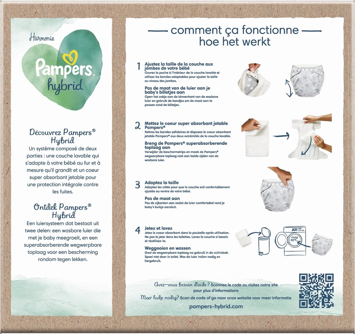 Pampers - Harmonie Hybrid - Wasbare Luier - Probeerverpakking Pampers® Pampers - Harmonie Hybrid - Wasbare Luier - Probeerverpakking -Babyproducten Promotie Winkel