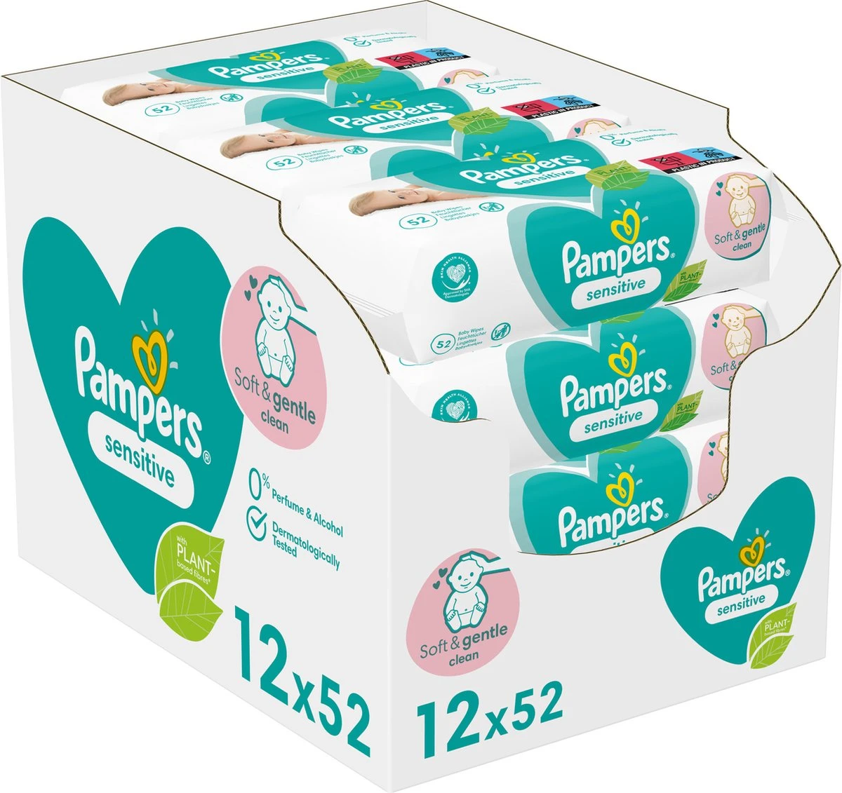 Pampers - Billendoekjes Sensitive Navulpak - 624 doekjes Pampers® Pampers - Billendoekjes Sensitive Navulpak - 624 Doekjes -Babyproducten Promotie Winkel 1200x1131 1