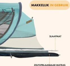 Deryan Peuter Luxe Campingbedje – Inclusief Zelfopblaasbare Matras - Ocean -Babyproducten Promotie Winkel 1200x1132 13