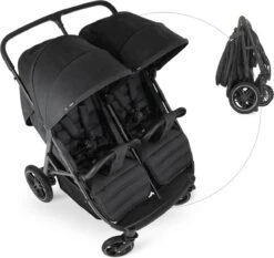 Hauck Uptown Duo Melange Broertje/zusje Kinderwagen Black -Babyproducten Promotie Winkel 1200x1134 10