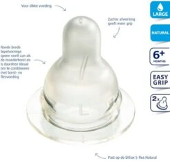 Difrax Flessenspeen Natural - Maat Large - 2 Stuks 8 Difrax Flessenspeen Natural - Maat Large - 2 Stuks -Babyproducten Promotie Winkel 1200x1136 6