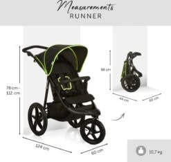 Hauck Runner Kinderwagen - Zwart/Neon Geel -Babyproducten Promotie Winkel 1200x1139 4