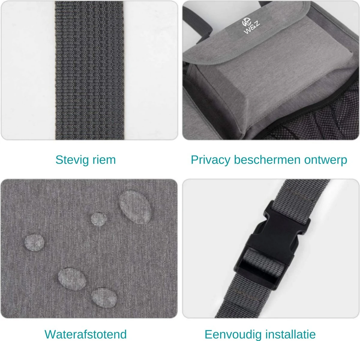 W&Z® Auto organizer - Autostoel organizer - kofferbak organizer - Grijs W&Z® Auto Organizer - Autostoel Organizer - Kofferbak Organizer - Grijs -Babyproducten Promotie Winkel 1200x1139 7