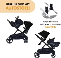 Deryan Evy Kinderwagen - Duo Kinderwagen - Uitbreidbaar - Inclusief Reiswieg - Zwart 8 Deryan Evy Kinderwagen - Duo Kinderwagen - Uitbreidbaar - Inclusief Reiswieg - Zwart -Babyproducten Promotie Winkel 1200x1140 9