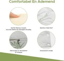 Novalits - Orthopedisch Baby Zijslaapkussen Met Traagschuim En Anti-Allergene Bamboe Microvezel Stof Om Een Plat Hoofd Tegen Te Gaan - Zijligkussen Voor Peuter - Babykussen Zijligging - Rolkussen - Steunkussen - Slaapondersteuning -Babyproducten Promotie Winkel 1200x1143 2