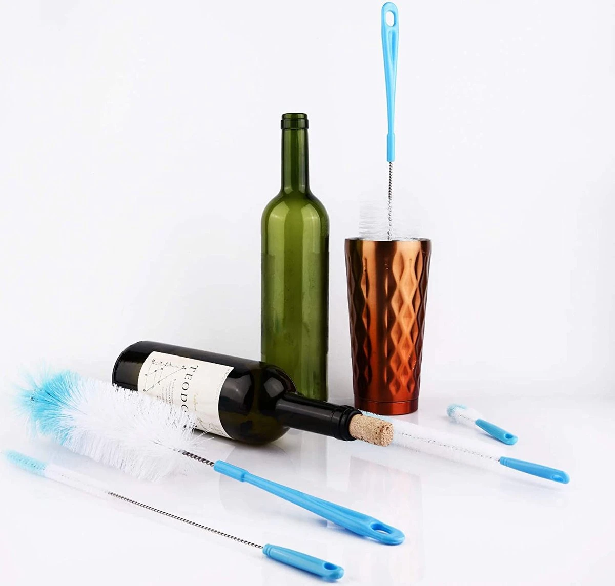 Flessenborstel - Flessenrager - Schoonmaakborstel - Flessenreiniger - 5 stuks - Kras- en BPA vrij - Geschikt voor alle oppervlakken Flessenborstel - Flessenrager - Schoonmaakborstel - Flessenreiniger - 5 Stuks - Kras- En BPA Vrij - Geschikt Voor Alle Oppervlakken -Babyproducten Promotie Winkel 1200x1144 8