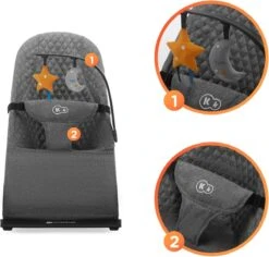 Kinderkraft Wipstoel - Bouncer Mimi - Grijs -Babyproducten Promotie Winkel 1200x1145 8