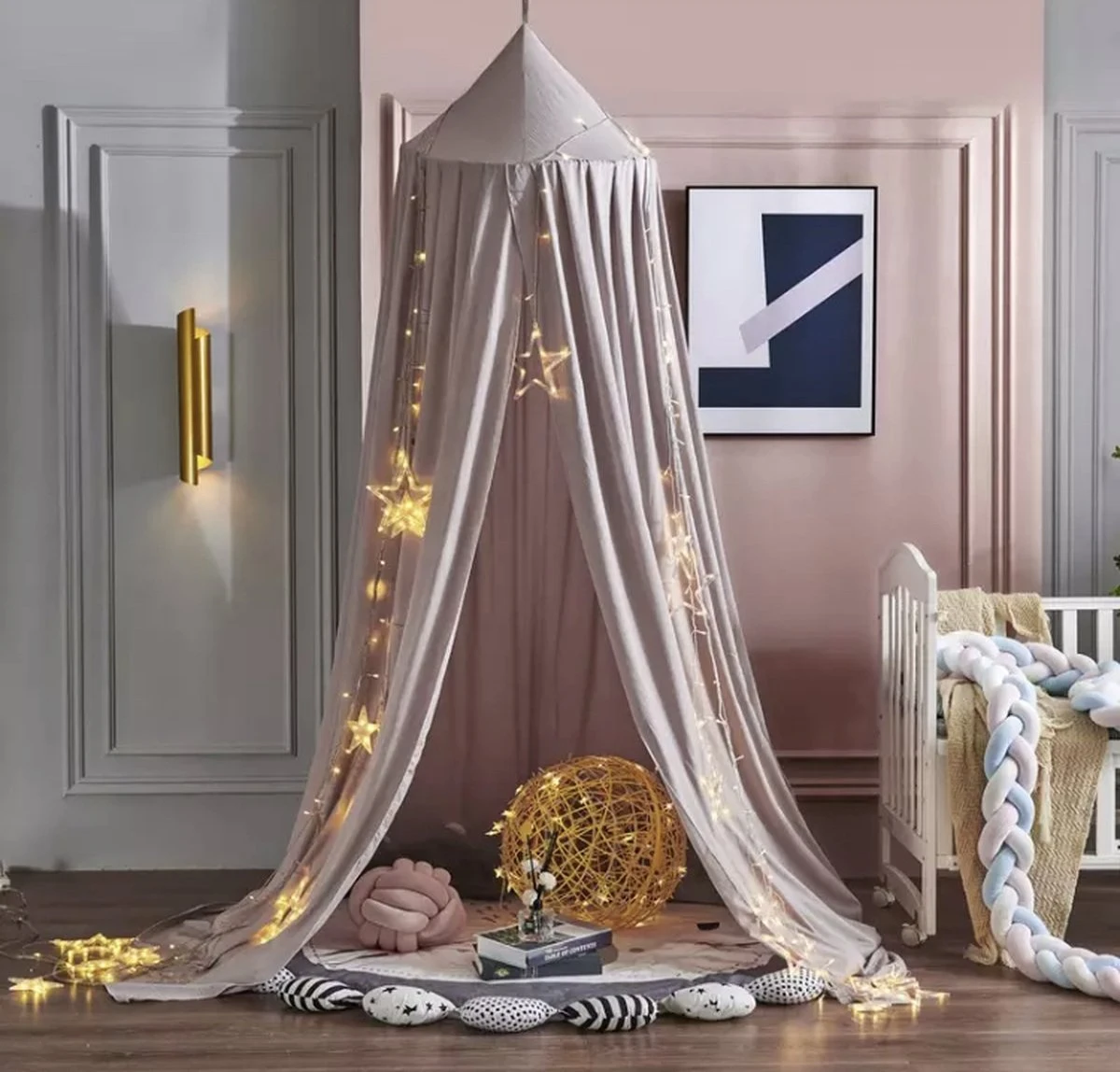 IL BAMBINI - Grote Baby klamboe voor Babykamer - Babybedje - Lichtroze IL BAMBINI - Grote Baby Klamboe Voor Babykamer - Babybedje - Lichtroze -Babyproducten Promotie Winkel 1200x1148 12