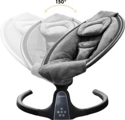 Deryan Baby Elektrische Wipstoel - Schommelstoel - Bluetoothfunctie,Speaker En Afstandsbediening -Babyproducten Promotie Winkel 1200x1151 12