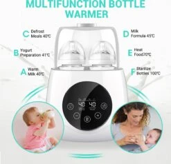Merkloos Flessenwarmer - Flessenwarmer Onderweg - Verwarming - Baby Bottle Warmer [UPGRADE] -Babyproducten Promotie Winkel 1200x1156 10