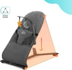 Kinderkraft Wipstoel - Bouncer Mimi - Grijs -Babyproducten Promotie Winkel 1200x1156 21