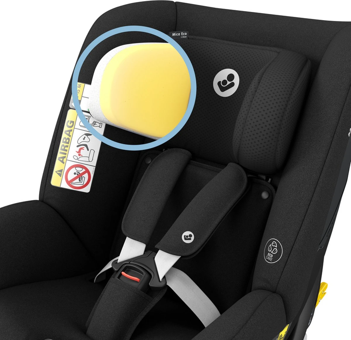 Maxi-Cosi Mica Eco i-Size Autostoeltje - 360° draaibaar - Gerecyclede stoffen - Authentic Black Maxi-Cosi Mica Eco I-Size Autostoeltje - 360° Draaibaar - Gerecyclede Stoffen - Authentic Black -Babyproducten Promotie Winkel 1200x1160 8