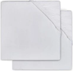 Jollein Hoeslaken Molton Peuterbed 75x150cm - Wit - 2 Stuks -Babyproducten Promotie Winkel 1200x1164 4