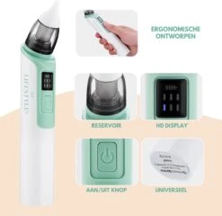 SP Lifestyle ® Neusreiniger Baby - Elektrische Neuszuiger Met USB - Snoetenpoetsers - Snotzuiger Baby - 6 Verschillende Standen -Babyproducten Promotie Winkel 1200x1166