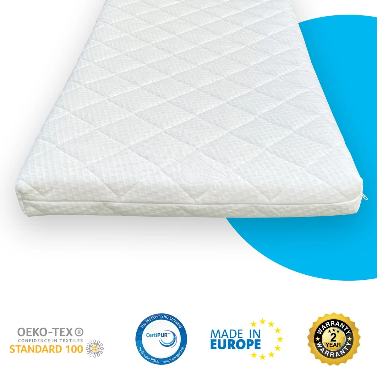 Babymatras 50x80 wiegmatras koudschuim HR40 dubbeldoek | afritsbaar | wasbaar | ademend Babymatras 50x80 Wiegmatras Koudschuim HR40 Dubbeldoek | Afritsbaar | Wasbaar | Ademend -Babyproducten Promotie Winkel 1200x1166 7