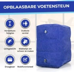 Merkloos Voetensteun - Vliegtuigbedje - Premium Quality XL - Reisbedje - Met Speciale Draagtas - Vliegtuig Kussen - Voetenbankje Of Poef - Met Slaapmasker & Pomp - Grijs -Babyproducten Promotie Winkel 1200x1167 21
