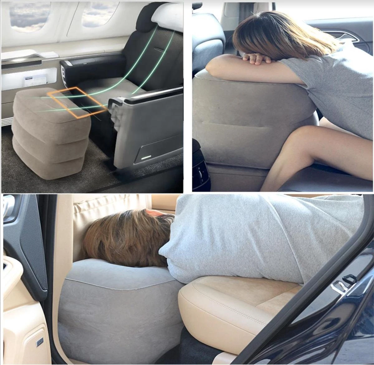 Vliegtuigbedje - Reiskussen - Voetensteun - Multifunctioneel opblaasbaar kussen voor in het vliegtuig - Auto - Trein Vliegtuigbedje - Reiskussen - Voetensteun - Multifunctioneel Opblaasbaar Kussen Voor In Het Vliegtuig - Auto - Trein -Babyproducten Promotie Winkel 1200x1170 8