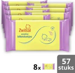 Zwitsal Sensitive Billendoekjes - 8 X 57 Stuks - Voordeelverpakking 6 Zwitsal Sensitive Billendoekjes - 8 X 57 Stuks - Voordeelverpakking -Babyproducten Promotie Winkel 1200x1171