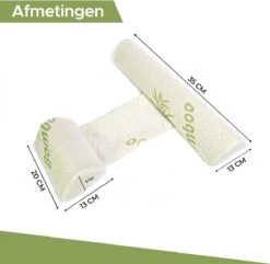 Novalits - Orthopedisch Baby Zijslaapkussen Met Traagschuim En Anti-Allergene Bamboe Microvezel Stof Om Een Plat Hoofd Tegen Te Gaan - Zijligkussen Voor Peuter - Babykussen Zijligging - Rolkussen - Steunkussen - Slaapondersteuning -Babyproducten Promotie Winkel 1200x1171 9