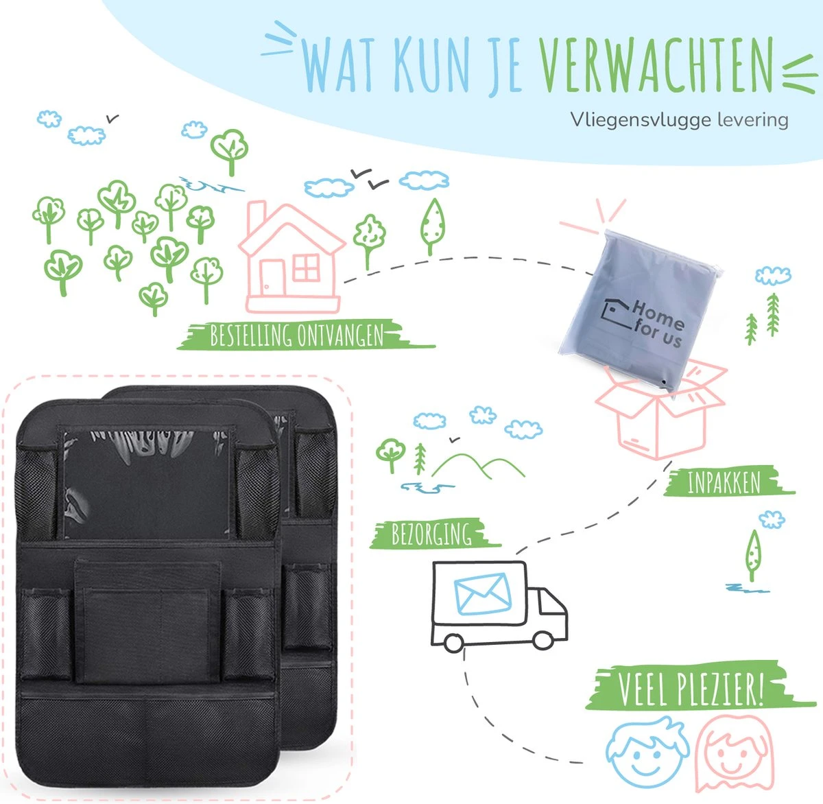 Home for us Autostoel Organizer met Tablet Houder - Set van 2 - Beschermhoes voor Kinderen - Beschermer Achterkant - Universeel Home For Us Autostoel Organizer Met Tablet Houder - Set Van 2 - Beschermhoes Voor Kinderen - Beschermer Achterkant - Universeel -Babyproducten Promotie Winkel 1200x1172 12