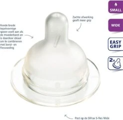 Difrax Flessenspeen Wide Voor Brede Babyflessen - Maat Small - 2 Stuks 7 Difrax Flessenspeen Wide Voor Brede Babyflessen - Maat Small - 2 Stuks -Babyproducten Promotie Winkel 1200x1172 5