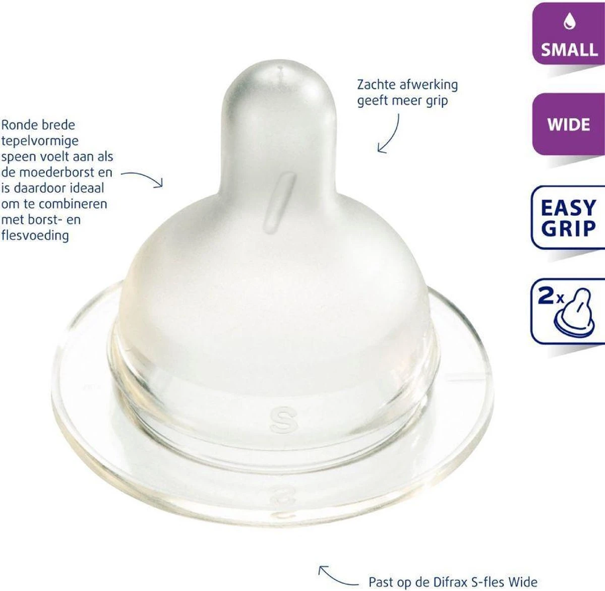 Difrax Flessenspeen Wide voor brede babyflessen - Maat Small - 2 stuks Difrax Flessenspeen Wide Voor Brede Babyflessen - Maat Small - 2 Stuks -Babyproducten Promotie Winkel 1200x1172 5