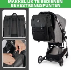 Brisby Slijtvaste Luiertas – Verzorgingstas - Two Tone Zwart En Donkergrijs - Inclusief Verschoonmatje - Isoleervakken - Met Geïntegreerde Kinderwagen Haken 6 Brisby Slijtvaste Luiertas – Verzorgingstas - Two Tone Zwart En Donkergrijs - Inclusief Verschoonmatje - Isoleervakken - Met Geïntegreerde Kinderwagen Haken -Babyproducten Promotie Winkel 1200x1174 10