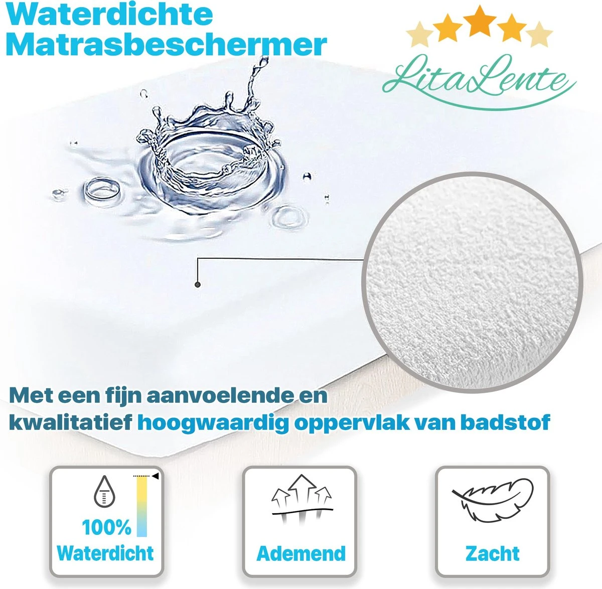 2x LitaLente Matrasbeschermer Waterdicht Babybedje 60x120 cm - Ledikant Molton 60x120 - Baby Matrasbeschermer 60x120cm - Waterdicht en ademend huismijtwerend matrasvernieuwer matrashoes - Hoeslakenbadstof - Antibacteriëel - Rondom Elastiek 2x LitaLente Matrasbeschermer Waterdicht Babybedje 60x120 Cm - Ledikant Molton 60x120 - Baby Matrasbeschermer 60x120cm - Waterdicht En Ademend Huismijtwerend Matrasvernieuwer Matrashoes - Hoeslakenbadstof - Antibacteriëel - Rondom Elastiek -Babyproducten Promotie Winkel 1200x1174 3