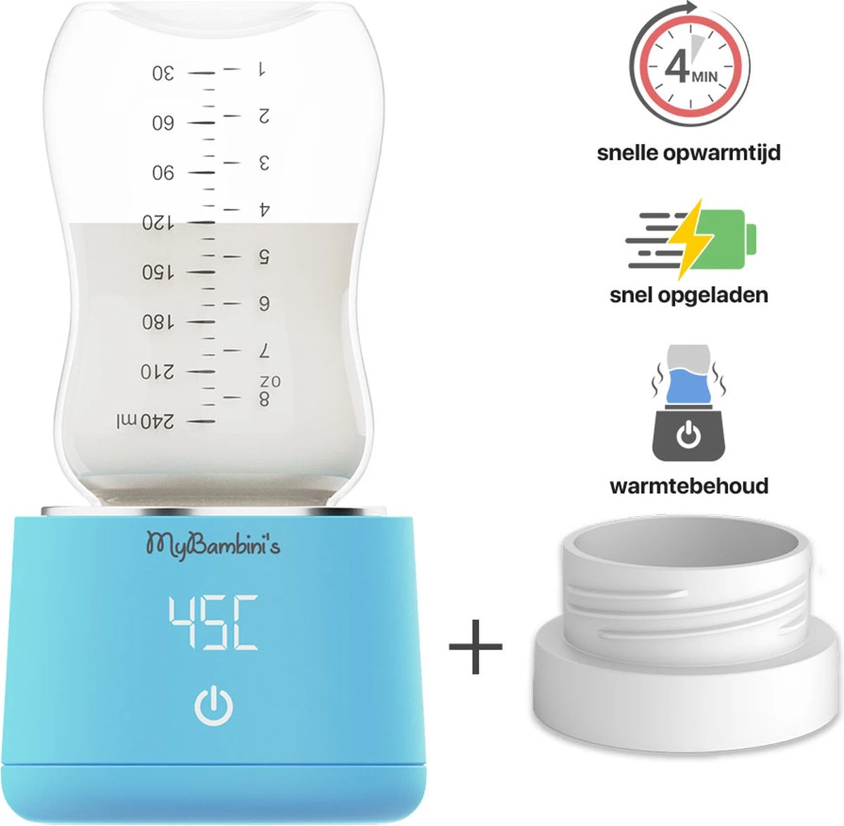MyBambini's Bottle Warmer Pro™ - Draagbare Baby Flessenwarmer voor Onderweg - Blauw - Geschikt voor Dr. Brown's (brede hals), Suavinex & J Bimbi MyBambini's Bottle Warmer Pro™ - Draagbare Baby Flessenwarmer Voor Onderweg - Blauw - Geschikt Voor Dr. Brown's (brede Hals), Suavinex & J Bimbi -Babyproducten Promotie Winkel 1200x1175 4