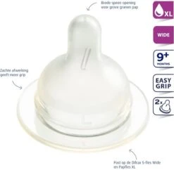 Difrax Flessenspeen Papspeen Wide/Breed - Maat XL - 2 Stuks 9 Difrax Flessenspeen Papspeen Wide/Breed - Maat XL - 2 Stuks -Babyproducten Promotie Winkel 1200x1176 5