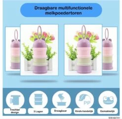 Melkpoeder Doseerdoosjes · SET VAN 2 PAARS&GROEN · Melkpoeder Bewaarbakjes · Melkpoeder Toren · BPA FREE -Babyproducten Promotie Winkel 1200x1177 11