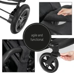 Hauck Uptown Duo Melange Broertje/zusje Kinderwagen Black -Babyproducten Promotie Winkel 1200x1177 20