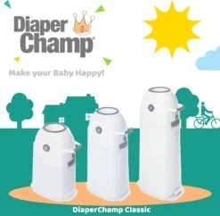 Luieremmer Large Zilver - Groot - Zonder Navulling - Geschikt Voor Pampers En Huggies - Stoma -Babyproducten Promotie Winkel 1200x1178 2