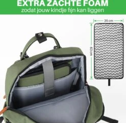 Brisby Slijtvaste Luiertas – Verzorgingstas – Met Buggymontage - Groen -Babyproducten Promotie Winkel 1200x1179 20