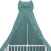 Babybam Hemeltje Ruffle Stone Green Babysluier Met Ruches - Babyhemeltje Voor Wiegje Of Ledikant