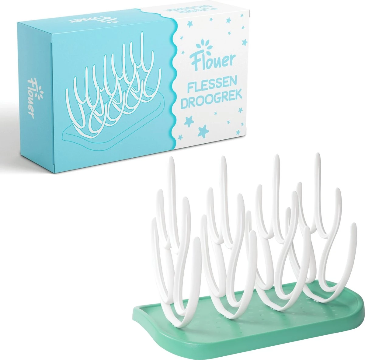 Flouer Flessen Droogrek - Flessenrek Baby - Droogrek Flessen Baby - Drying Rack - Afdruiprek Babyfles - Groen Flouer Flessen Droogrek - Flessenrek Baby - Droogrek Flessen Baby - Drying Rack - Afdruiprek Babyfles - Groen -Babyproducten Promotie Winkel 1200x1183 6