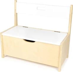 BeBoonz Kinderbankje Met Opbergruimte - Speelgoedkist - Houten Kinderbankje Wit/naturel - Klepbank - Houten Opbergbankje - Speelgoedbank-Speelgoed Kist - Kindermeubels - Speelgoed Opbergbankje - Kinderbankje Los Of Voor Bij De Kindertafelc- Beboonz -Babyproducten Promotie Winkel 1200x1184 16
