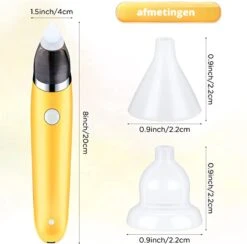 Premium Elektrische Oplaadbare Neus Reiniger Voor Baby En Kinderen - Inclusief Oplader, Handleiding En Batterijen - Hygiënische Neusreiniger - Baby Aspirator - Neuszuiger - Baby Neuspompje - Toetenveger - Baby Neusreiniger - Geel - Neusspoeler -Babyproducten Promotie Winkel 1200x1185 1