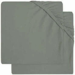 Jollein Baby Hoeslaken Ledikant Jersey 60x120cm - Ash Green - 2 Stuks -Babyproducten Promotie Winkel 1200x1186 3