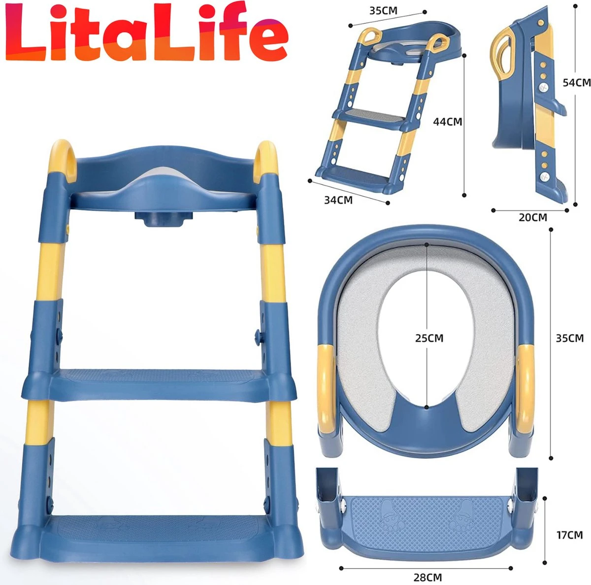Zindelijkheidstraining stoel met opstapje ladder, zindelijkheidstraining toilet voor kinderen jongens meisjes peuters-comfortabel veilig potje stoel met anti-slip pads ladder - blauw Zindelijkheidstraining Stoel Met Opstapje Ladder, Zindelijkheidstraining Toilet Voor Kinderen Jongens Meisjes Peuters-comfortabel Veilig Potje Stoel Met Anti-slip Pads Ladder - Blauw -Babyproducten Promotie Winkel 1200x1187 1