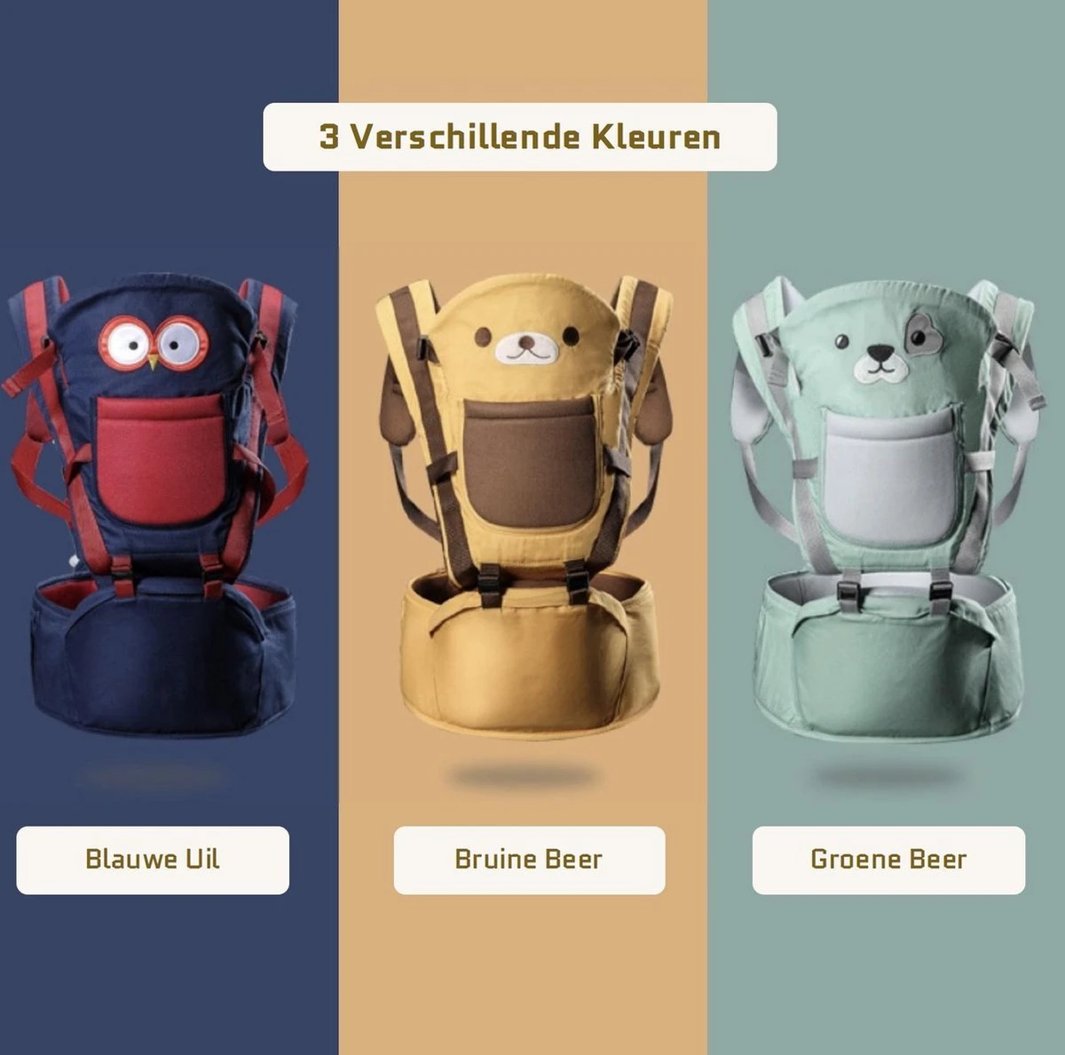 Baby Draagzak - Buik/Rug babydrager met Zacht Zitje (0-36 Maanden) - Groene Beer Baby Draagzak - Buik/Rug Babydrager Met Zacht Zitje (0-36 Maanden) - Groene Beer -Babyproducten Promotie Winkel 1200x1188 21