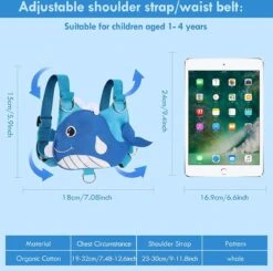 Veiligheidstuigje, Rugzakje. Veiligheidslijn Voor Kinderen, Polsband En Riem. Voorkomt Verdwalen Of Weglopen Van Uw Kind. -Babyproducten Promotie Winkel 1200x1188 22