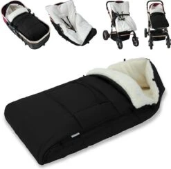 Monzana Voetenzak - Voor Kinderwagen Of Stoeltje - 93x56cm Zwart -Babyproducten Promotie Winkel 1200x1191 27