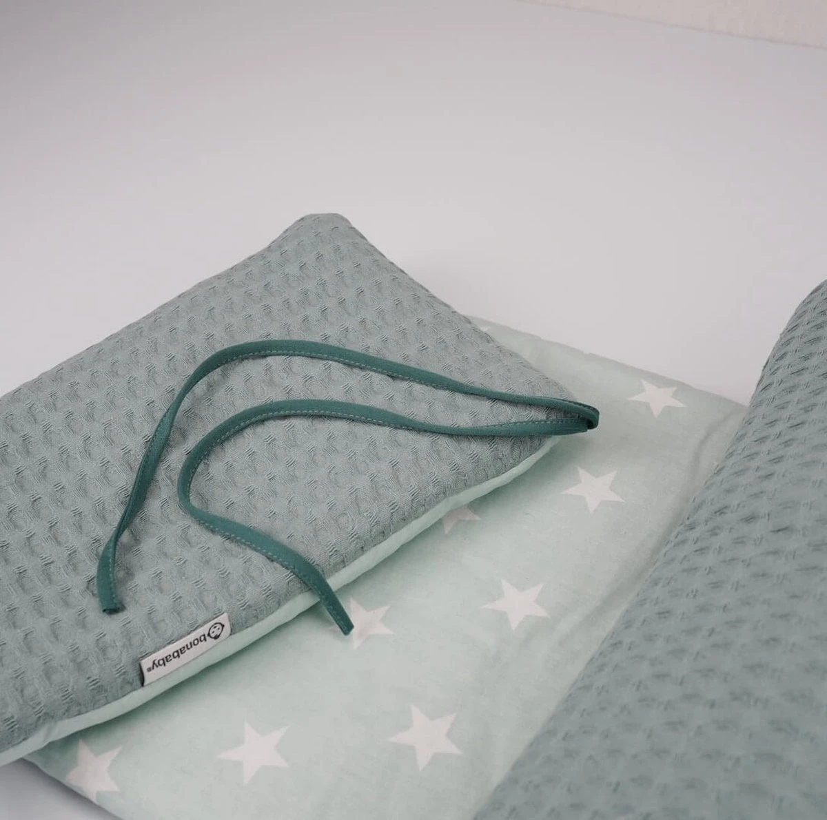 Bedomrander Monaco Groen Wafel Design - Bedbumper Bedomrander Monaco Groen Wafel Design - Bedbumper -Babyproducten Promotie Winkel 1200x1191 9