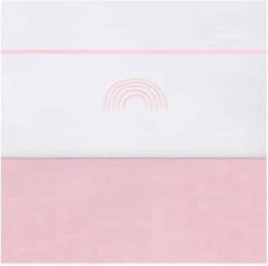 Jollein Baby Laken Wieg 75x100cm Rainbow - Blush Pink 2 Jollein Baby Laken Wieg 75x100cm Rainbow - Blush Pink -Babyproducten Promotie Winkel 1200x1192 3