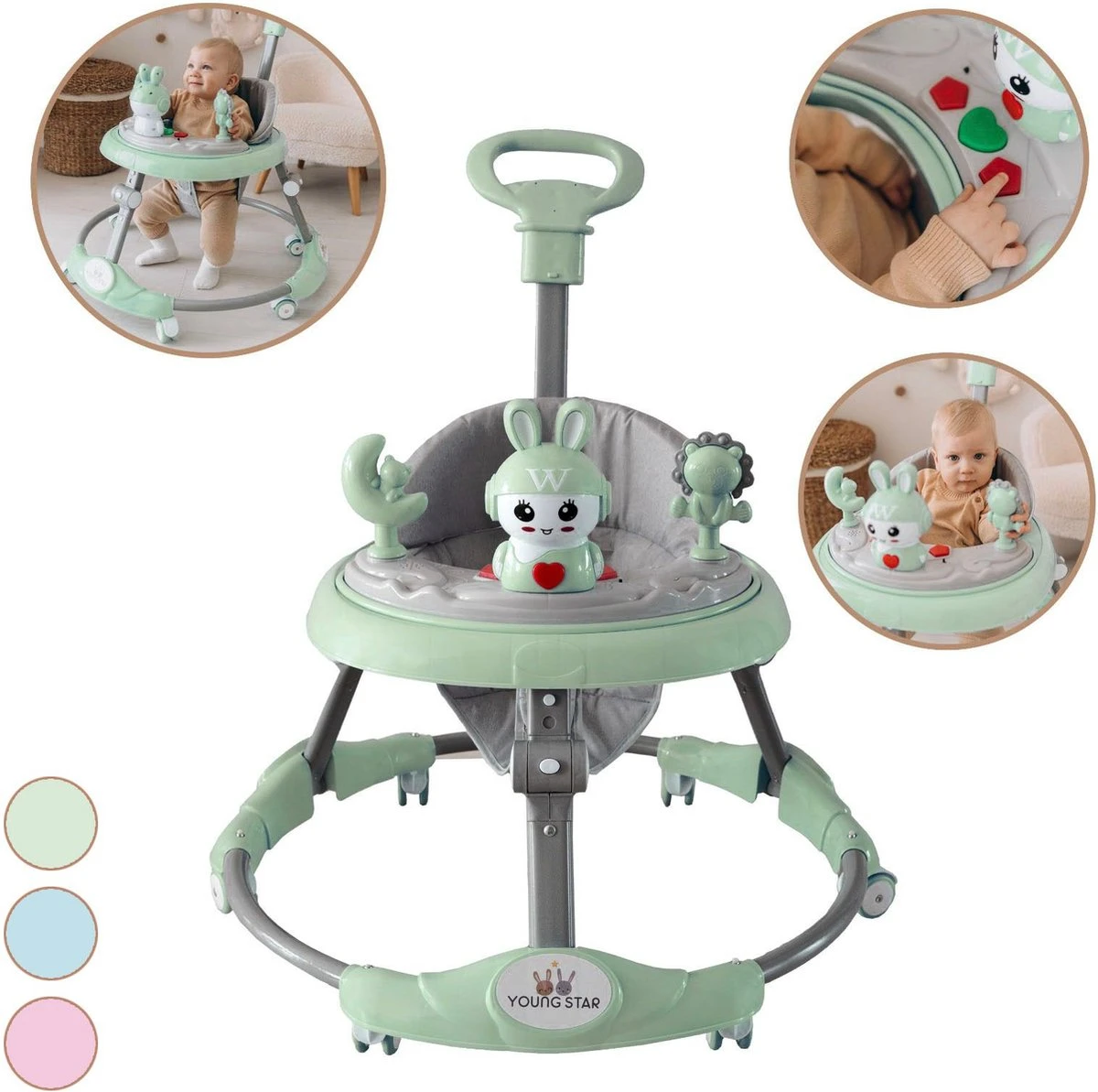 Young Star® Loopstoel - Baby Loopwagen – Loopstoeltje Baby - Looptrainer - Leren Lopen - Inclusief Voetenmat en Steel - Babywalker Young Star® Loopstoel - Baby Loopwagen – Loopstoeltje Baby - Looptrainer - Leren Lopen - Inclusief Voetenmat En Steel - Babywalker -Babyproducten Promotie Winkel 1200x1193 18