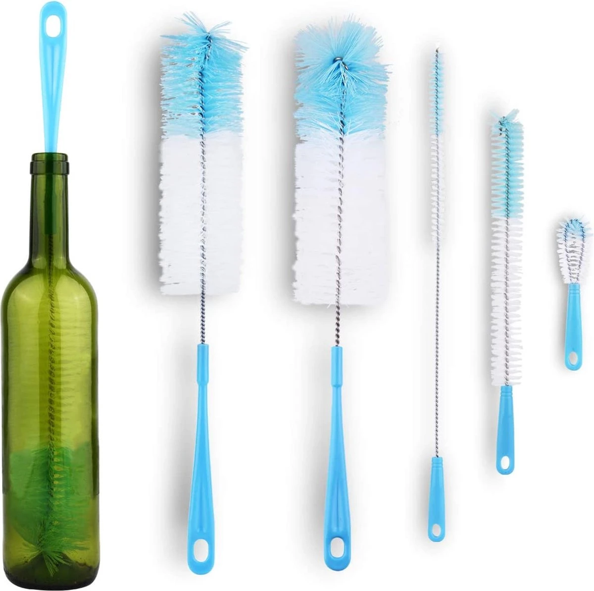 Flessenborstel - Flessenrager - Schoonmaakborstel - Flessenreiniger - 5 stuks - Kras- en BPA vrij - Geschikt voor alle oppervlakken Flessenborstel - Flessenrager - Schoonmaakborstel - Flessenreiniger - 5 Stuks - Kras- En BPA Vrij - Geschikt Voor Alle Oppervlakken -Babyproducten Promotie Winkel 1200x1193 6
