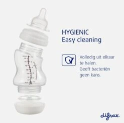 Difrax Papfles XL 310 Ml Wide - Anti-Colic - Wit/Transparant - 1 Stuk -Babyproducten Promotie Winkel 1200x1194 5