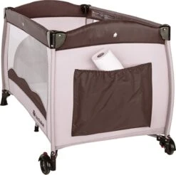 TecTake - Kinder Reisbed Babybed - Beige / Bruin - 402417 - 126x65x80 Cm Met Draagtas -Babyproducten Promotie Winkel 1200x1194 9