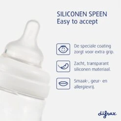 Difrax Glazen Babyfles 200 Ml Wide - Anti-Colic - Wit - 1 Stuk 4 Difrax Glazen Babyfles 200 Ml Wide - Anti-Colic - Wit - 1 Stuk -Babyproducten Promotie Winkel 1200x1195 23